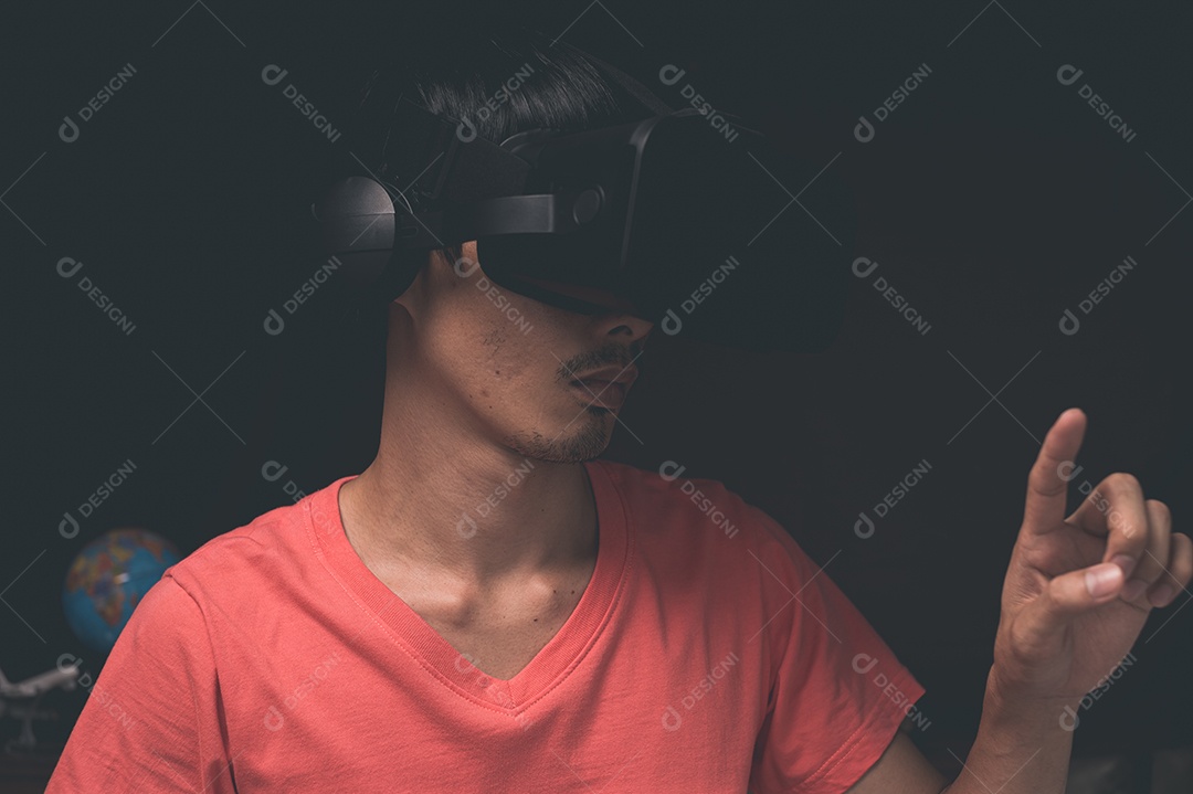 Jogue Usando óculos de realidade virtual, metaverso de mundos virtuais em 3D