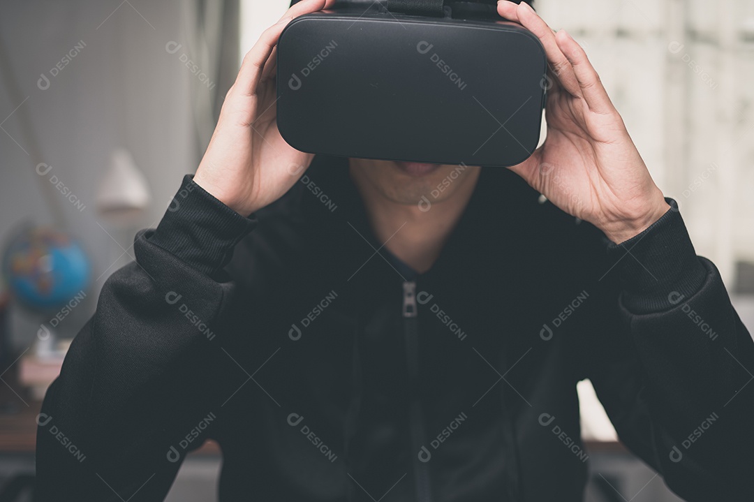 Jogue Usando óculos de realidade virtual, metaverso de mundos virtuais em 3D