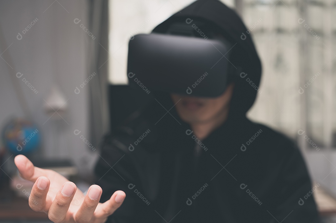 Jogue Usando óculos de realidade virtual, metaverso de mundos virtuais em 3D