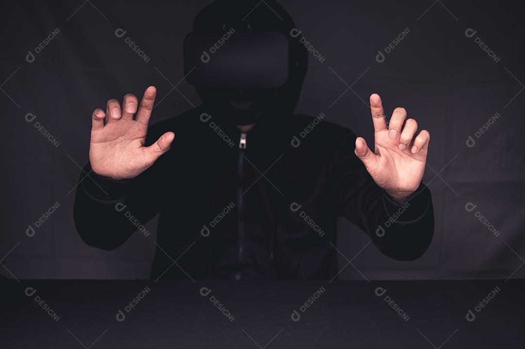 Jogue Use óculos de realidade virtual, metaverso de mundos virtuais em 3D