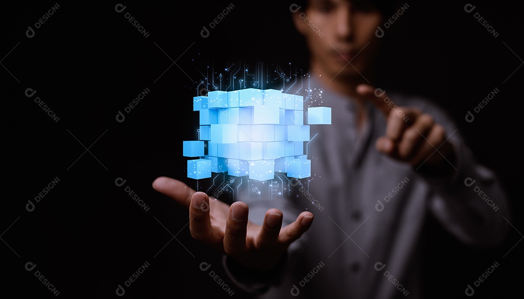 Empresário explora tecnologia metaverse com conexão de rede