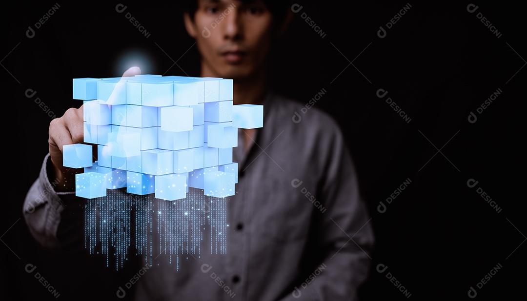 Empresário explora tecnologia metaverse com conexão de rede