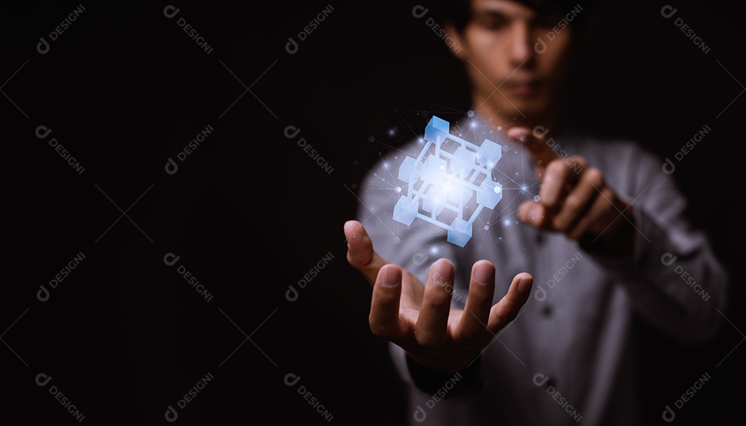 Empresário explora tecnologia metaverse com conexão de rede