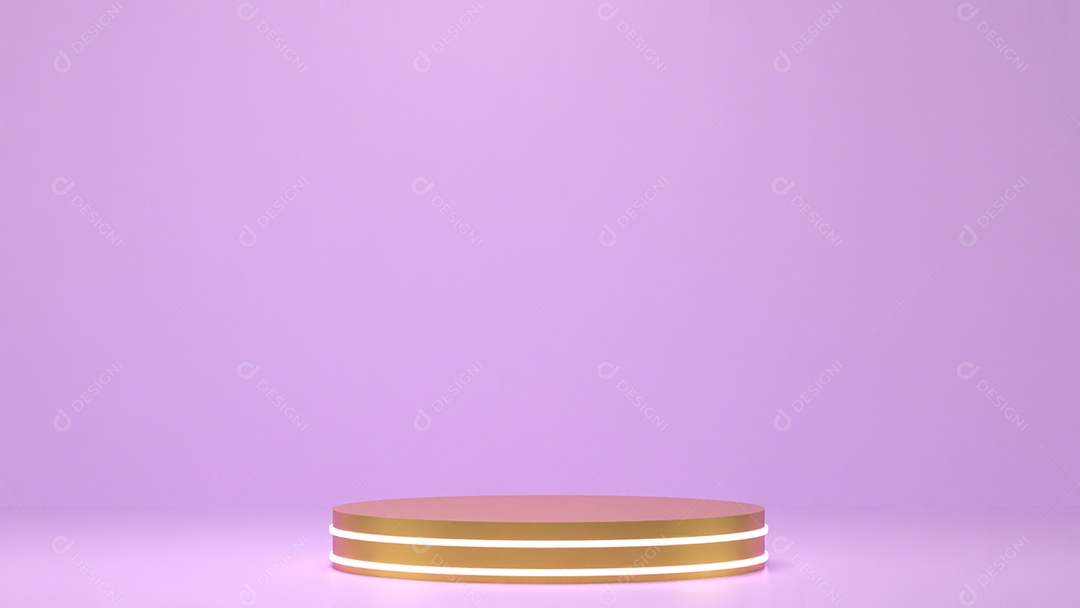 Fundo vazio e exibição de coração de suporte 3d ou prateleira com estúdio para exibição