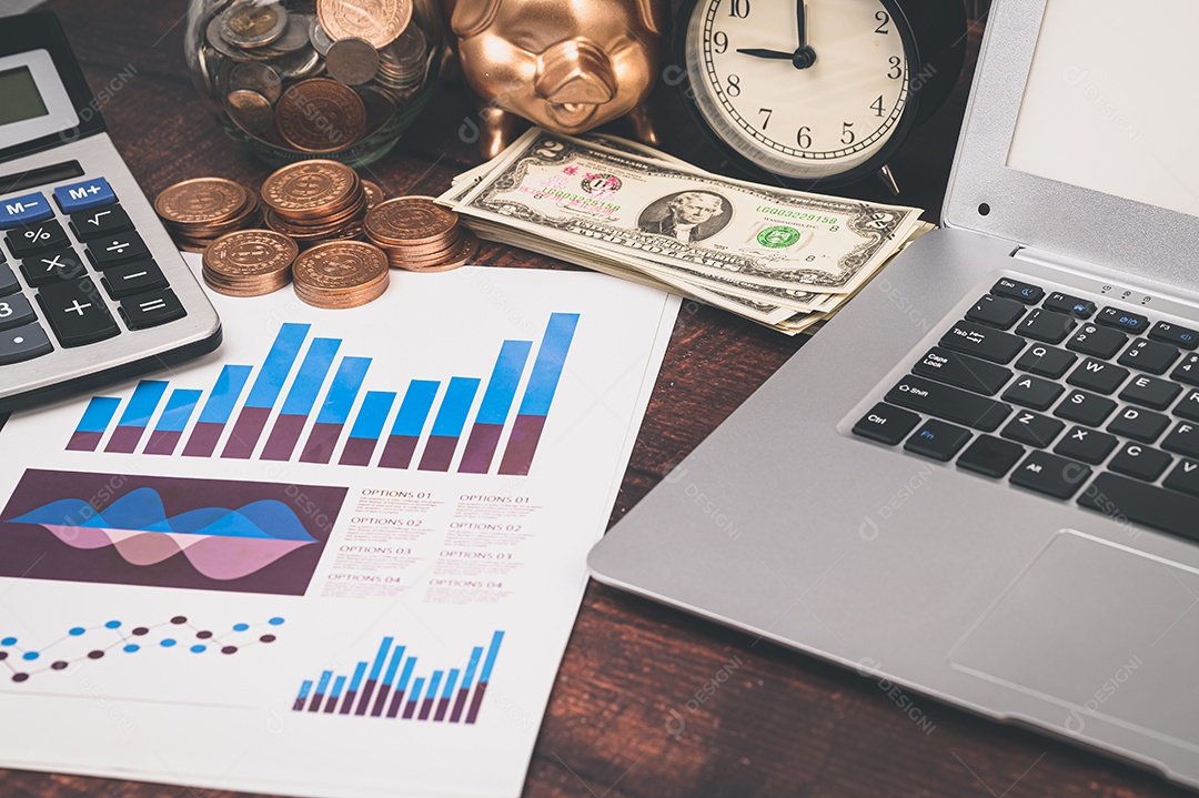 Conceito de economia de investimento, estoque, renda, lucro do negócio