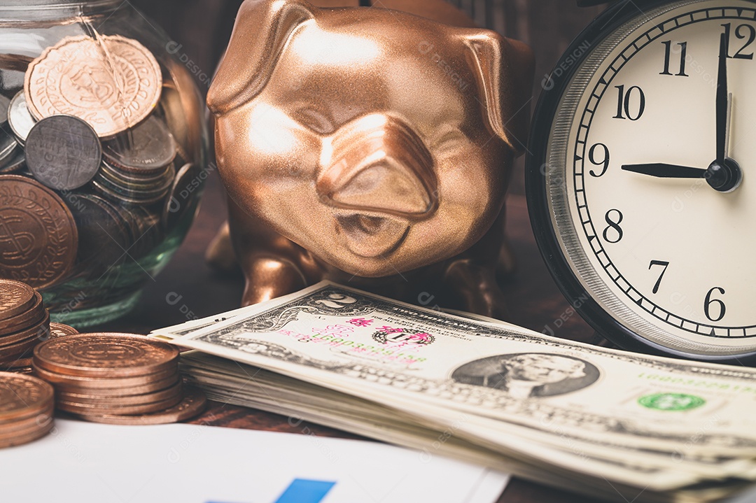 Conceito de economia de investimento, estoque, renda, lucro do negócio