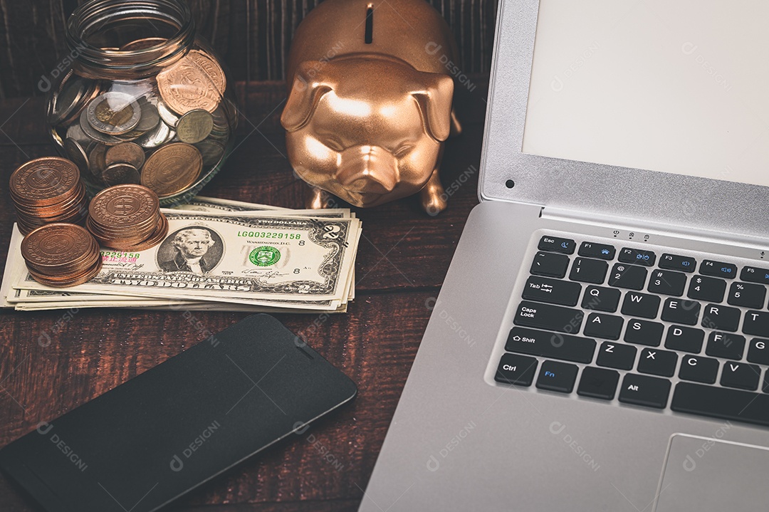 Conceito de economia de investimento, estoque, renda, lucro do negócio