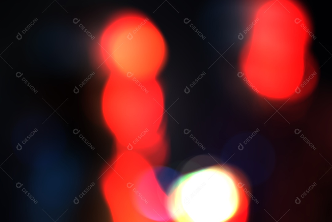 Desfoque o elemento de fundo bokeh abstrato para sobreposição, luz desfocada colorida.