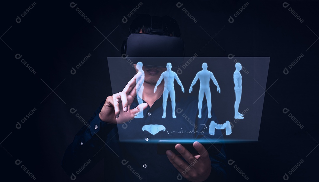Sistema de comunicação virtual óculos VR