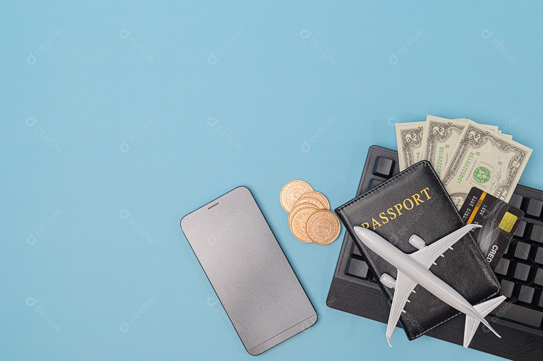 Fazendo negócios e viajando ao redor do mundo e negociando em todo o mundo.