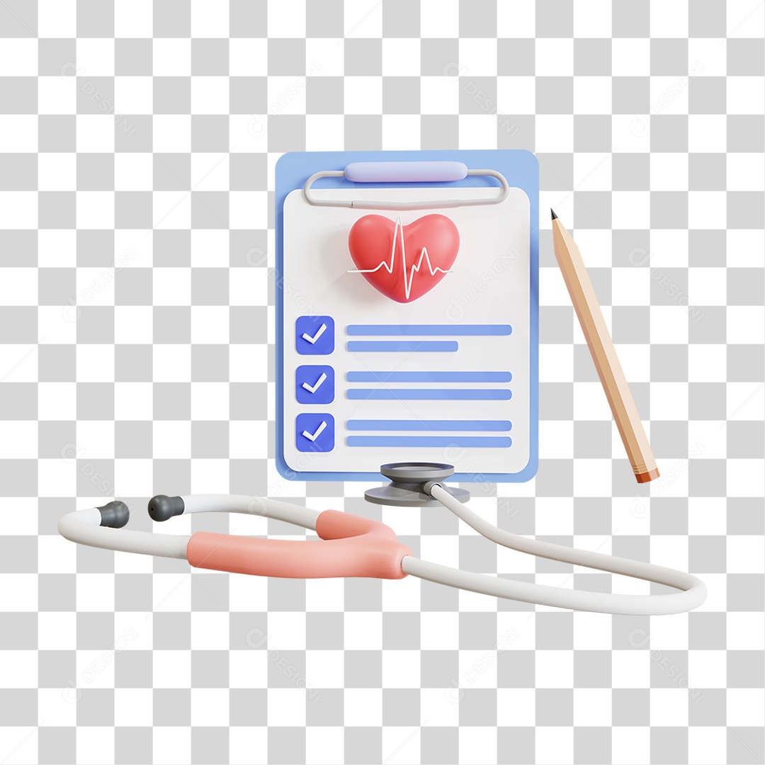 Prancheta Anotações Médicos Lápis PNG Transparente