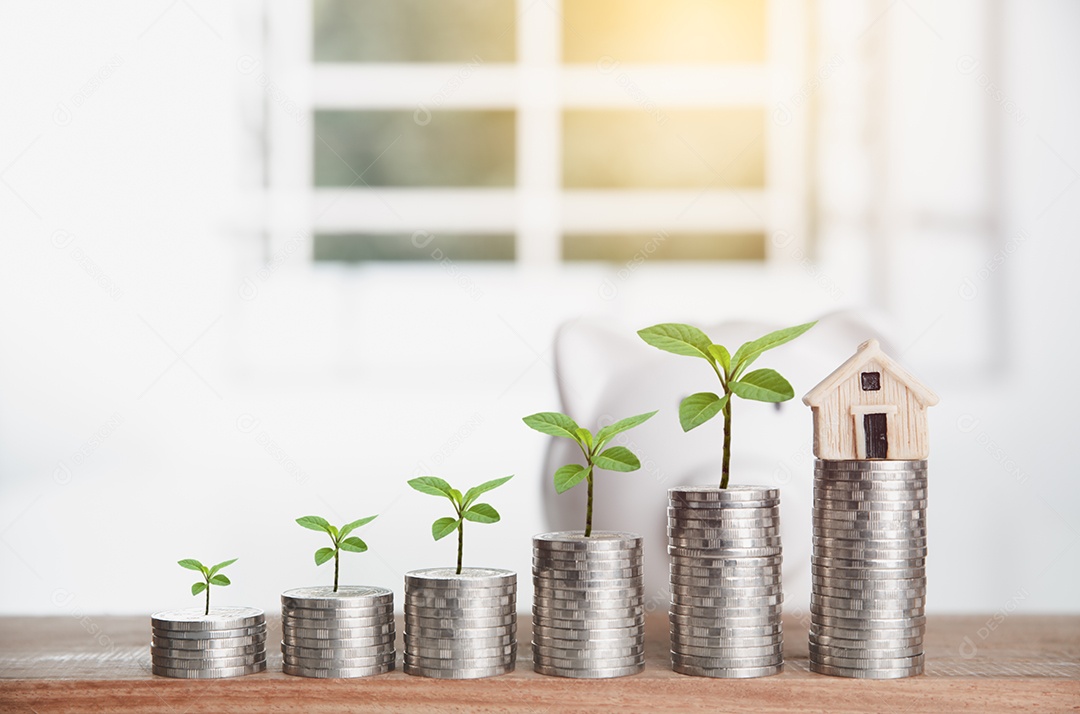 Casa de brinquedo e o topo da árvore foram colocados em cima