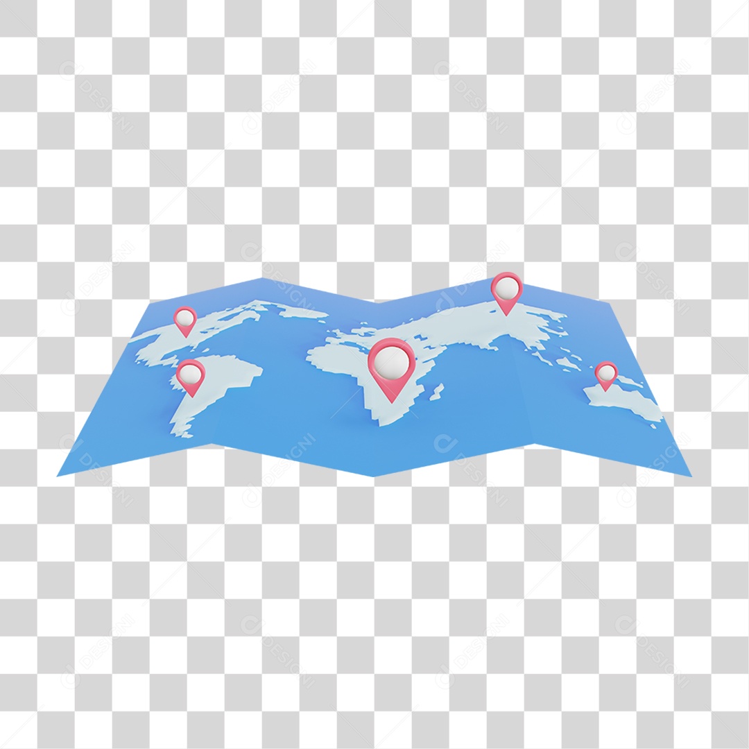 Mapa Pin de Localização PNG Transparente