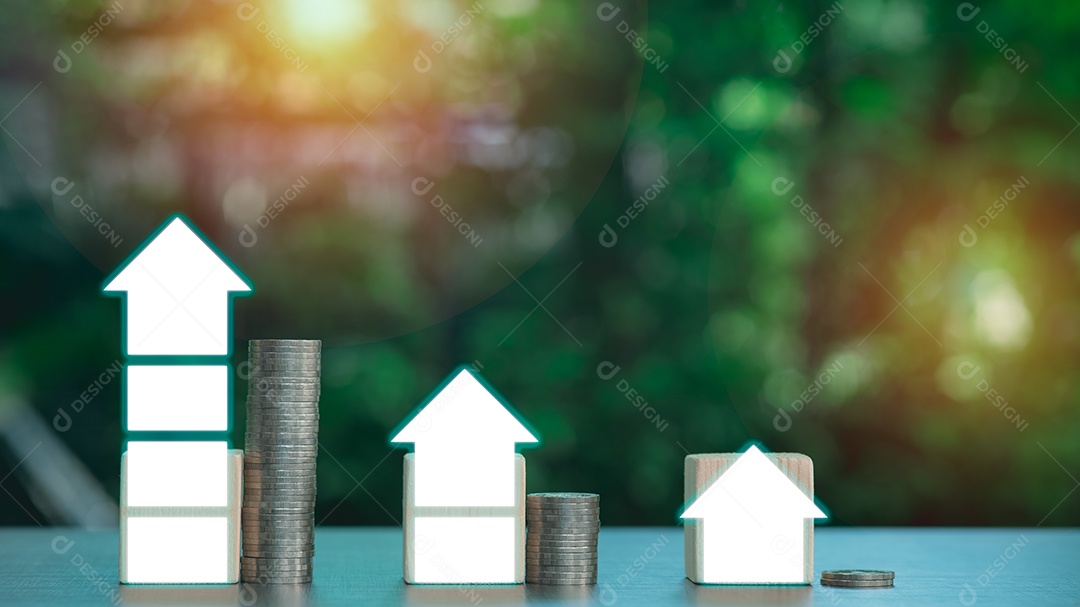 Conceito de economizar dinheiro e crescimento futuro