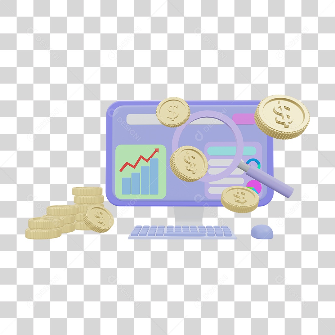 Computador Gráficos Moedas Virtuais PNG Transparente