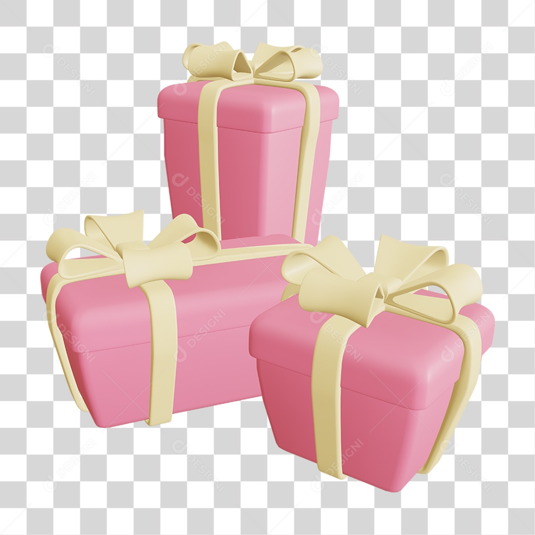 Caixas de Presentes Para o Natal PNG Transparente