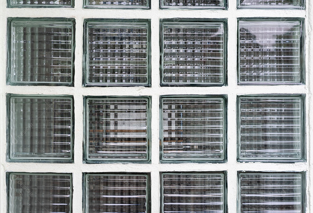 Janela de vidro de decoração de azulejos. Conceito de interiores e decoração.