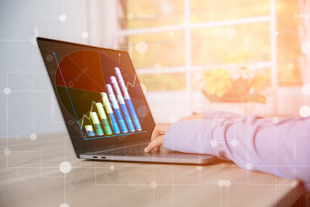 Uma mulher em busca de informações