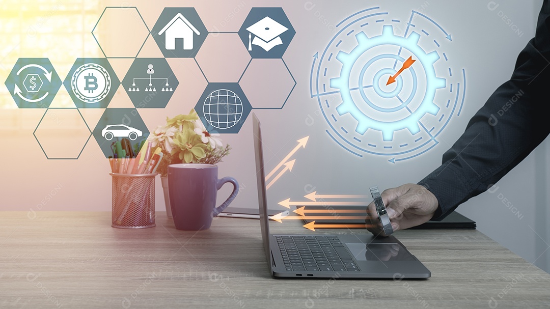 Conceito de estabelecimento de metas no futuro