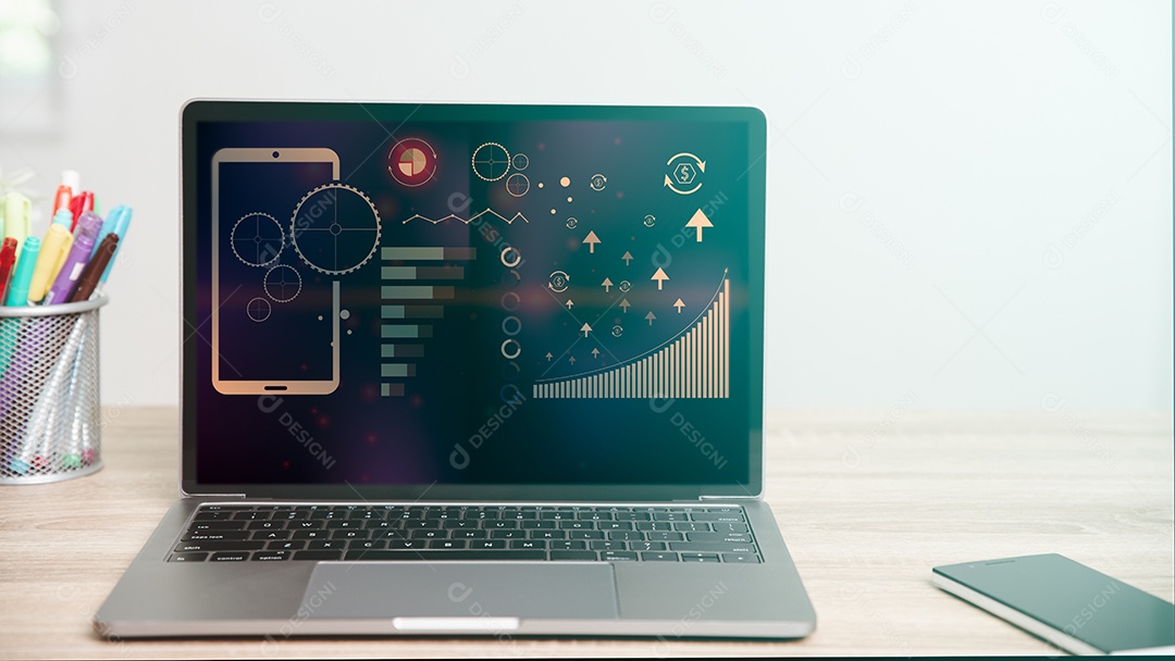 Conceito de crescimento financeiro e de investimento.