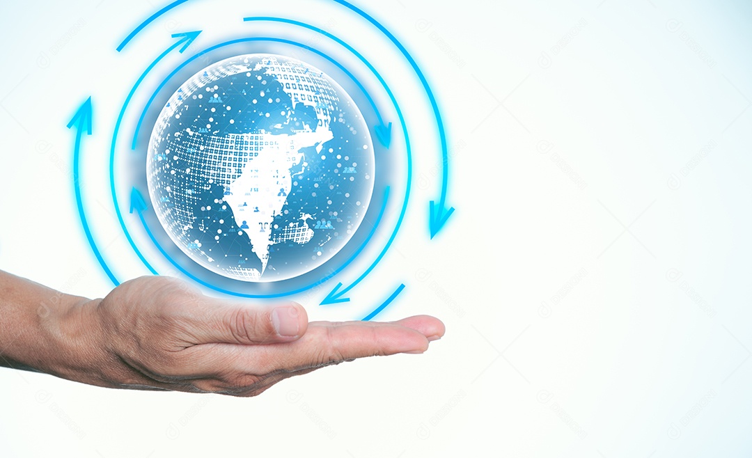 Conceito de cuidar e proteger nosso avião