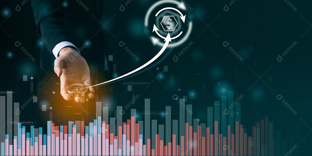 A bússola está nas mãos de um jovem empresário