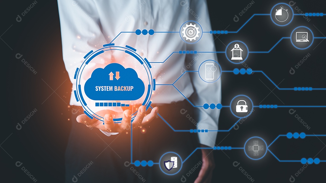 Jovem empresário vestindo uma camisa branca