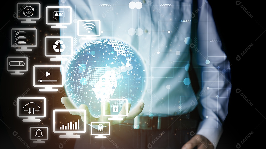 Jovem empresário com uma postura confiante