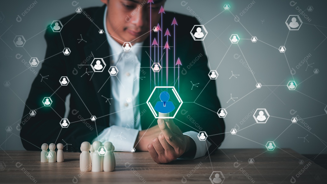 Rede internacional de negócios em todo o mundo