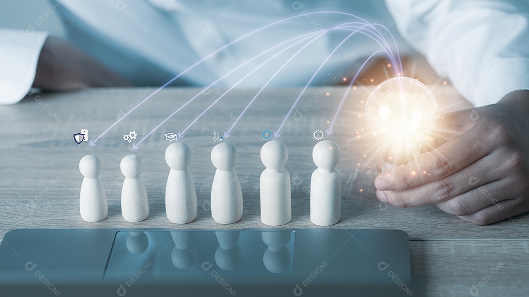 Negócios para o conceito de solução inovadora.