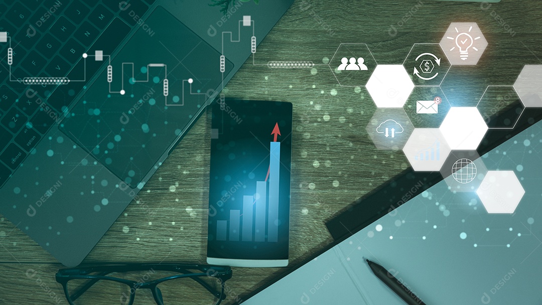 Conceito de crescimento de dinheiro e investimento