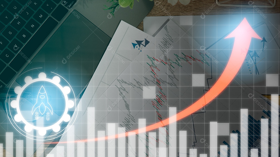 Conceito de crescimento de dinheiro e investimento