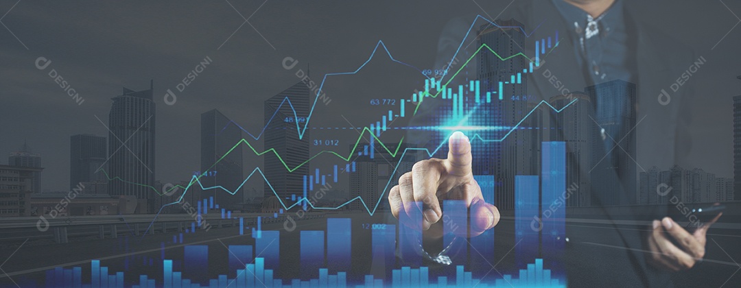 Planejamento e estratégia, mercado de ações, crescimento dos negócios, progresso