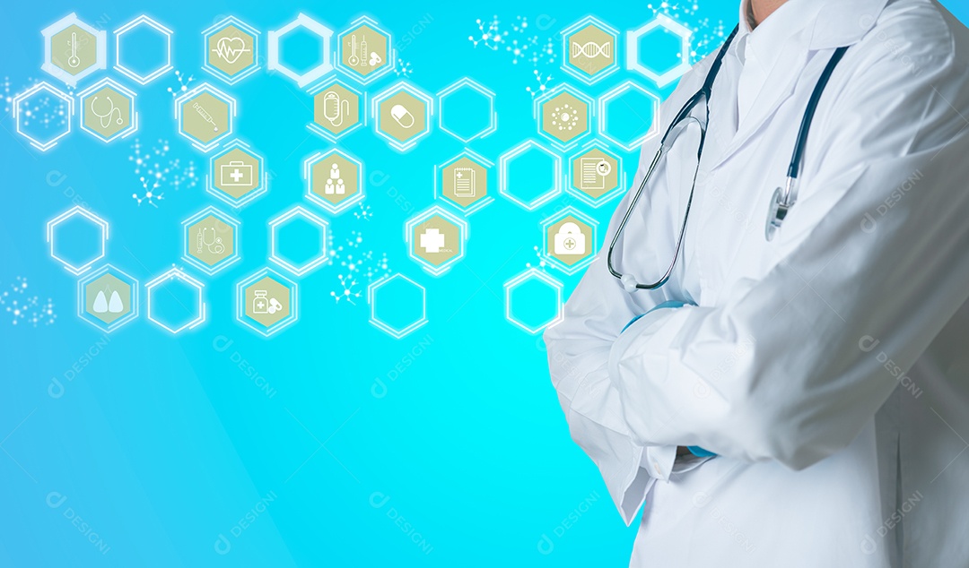 Profissionais de braços cruzados confiantes