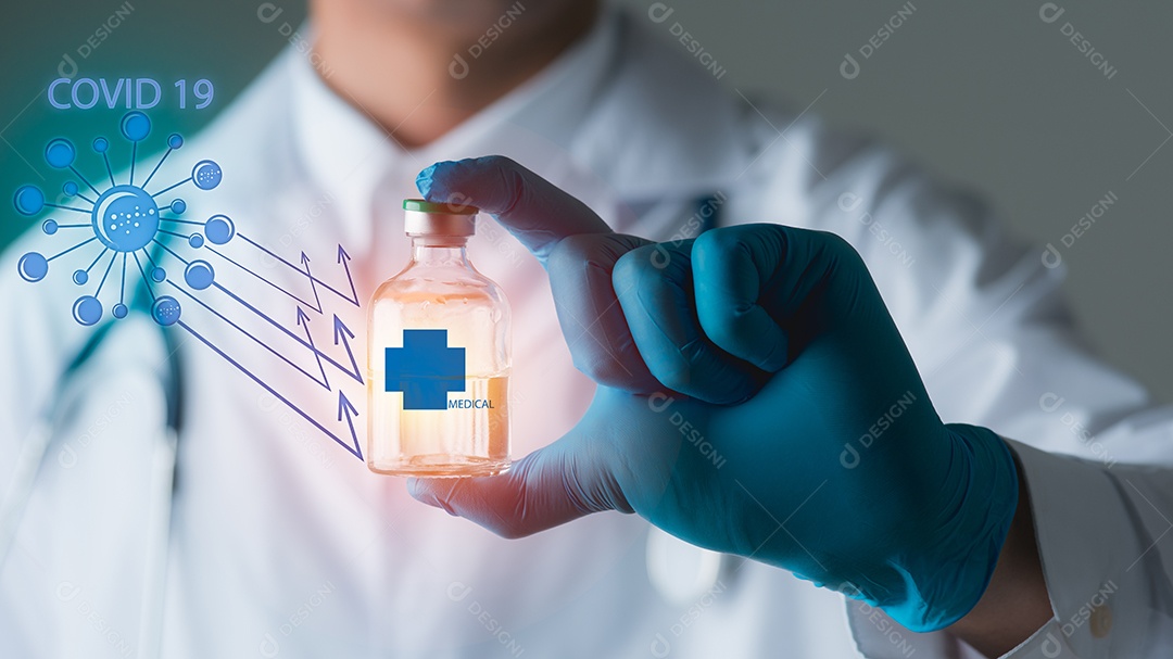 Tecnologia médica e conceito futurista.