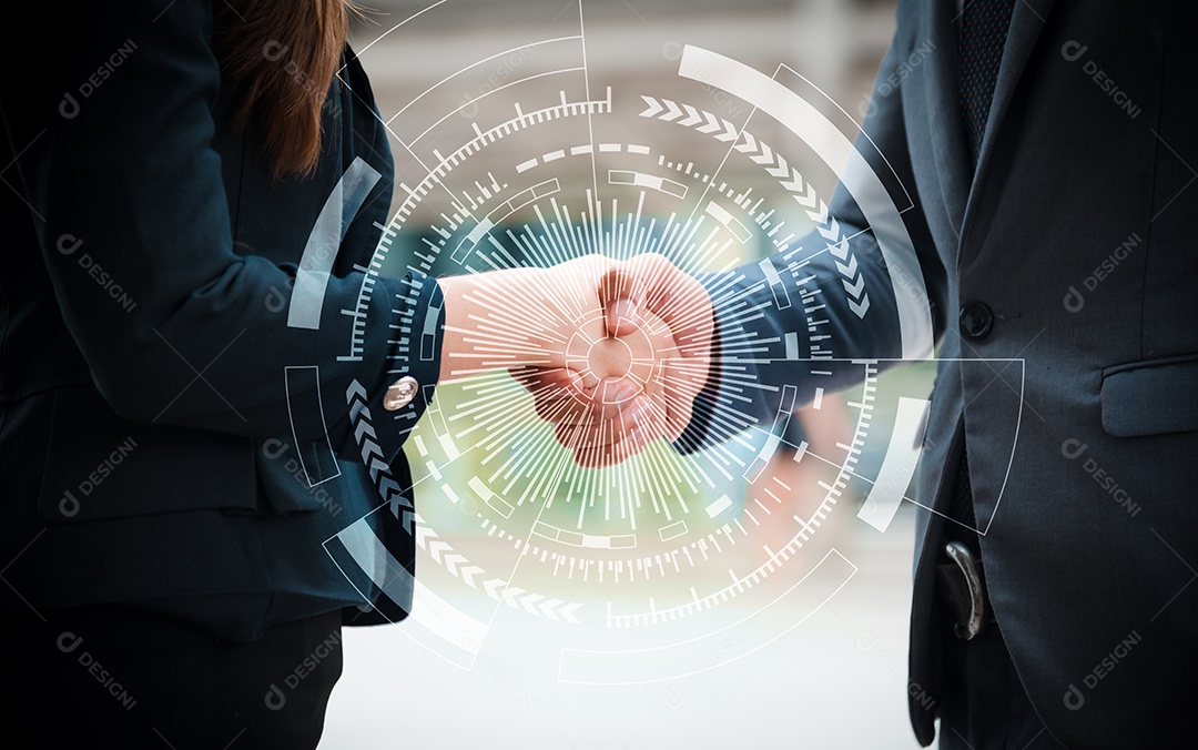 Aperto de mão de negócios para iniciar novos projetos. Conceito de negócio.