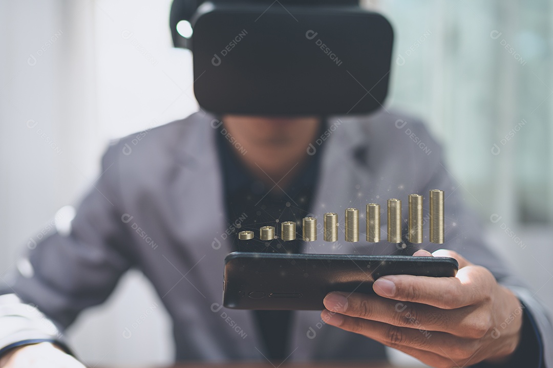 Moedas empilhadas investimento estoques crescimento financeiro