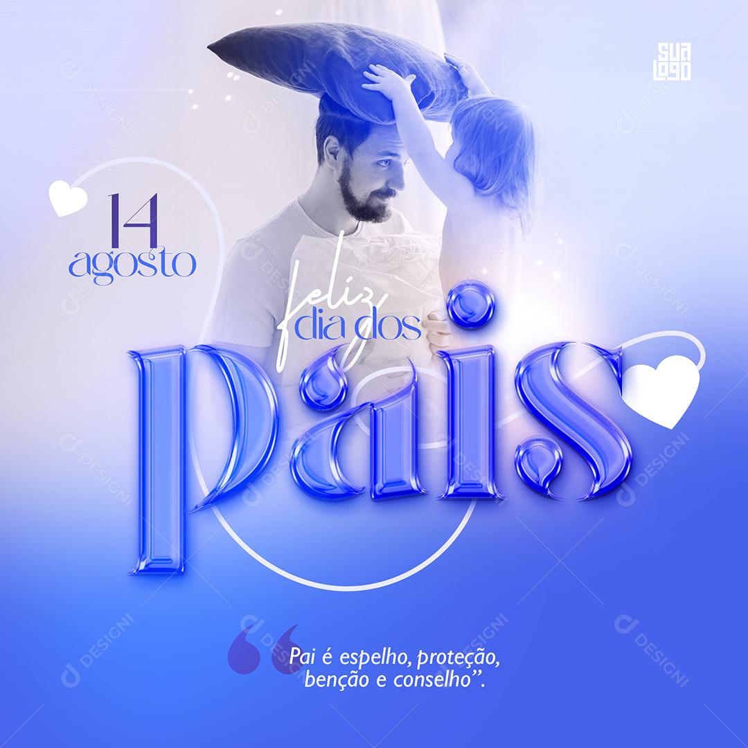 Template Social Media Dia dos Pais Memórias PSD Editável