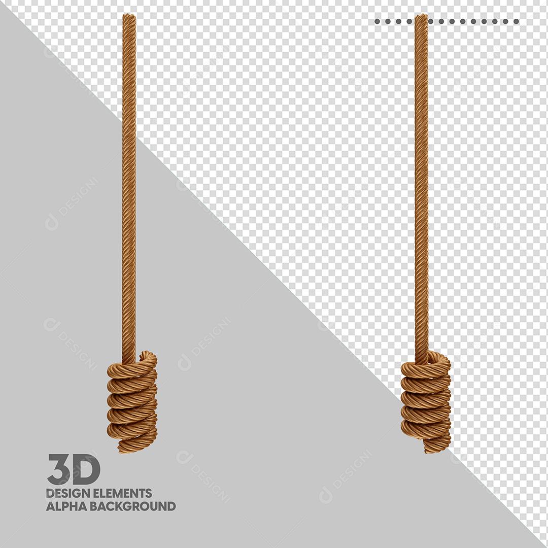 Cordas 3D Elemento para Composição PSD