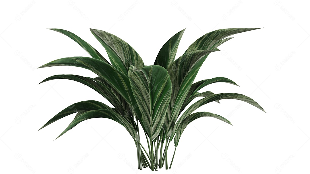 Cena de fundo de árvores 3D branca