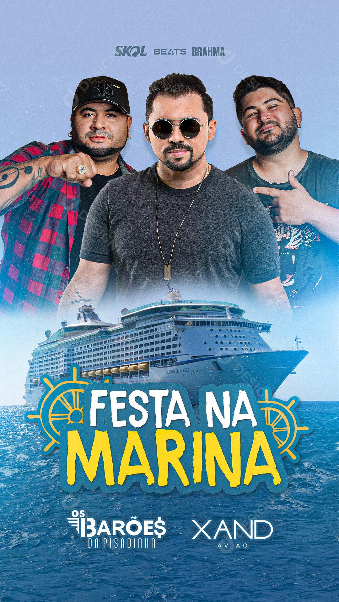 Flyer Story Barões da Pisadinha e Xand Avião Social Media PSD Editável