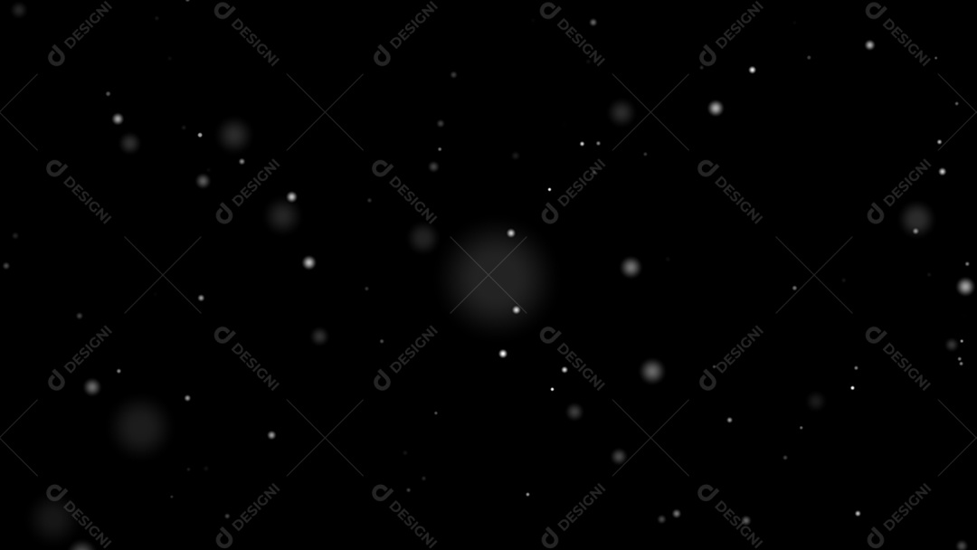 Inverno Neve caindo do topo do céu. Neve isolada em fundo preto para elementos de composição de gráficos em movimento.