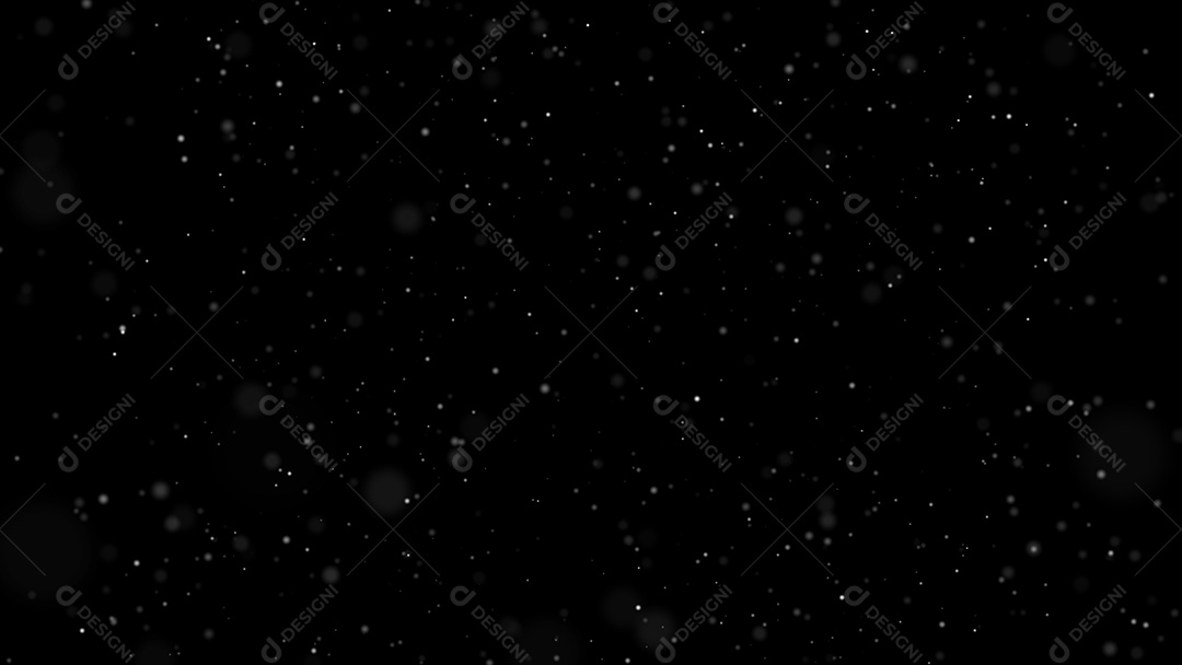 Inverno Neve caindo do topo do céu. Neve isolada em fundo preto para elementos de composição de gráficos em movimento.