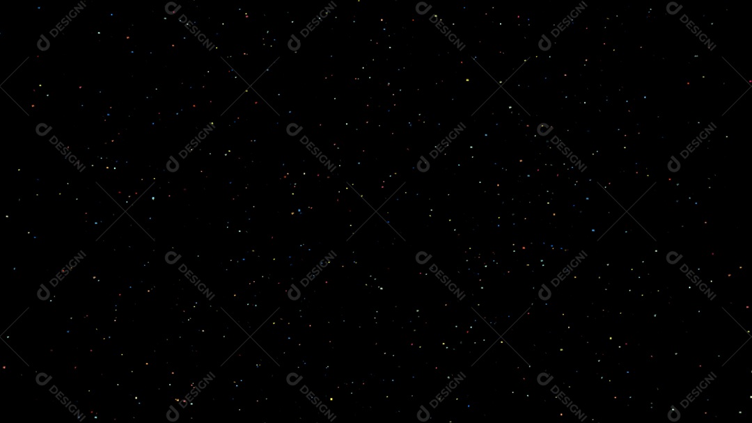 Confetti salute falling from the sky on isolated black background. Visual effect decorate overlay particles ornament element concept.