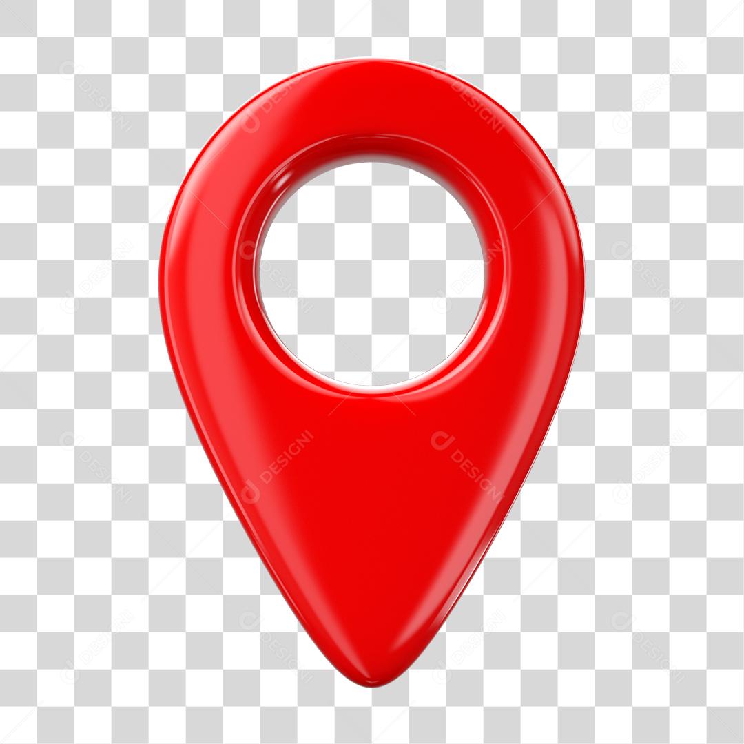 Pin de localização Vermelho Elemento Composição PNG Transparente