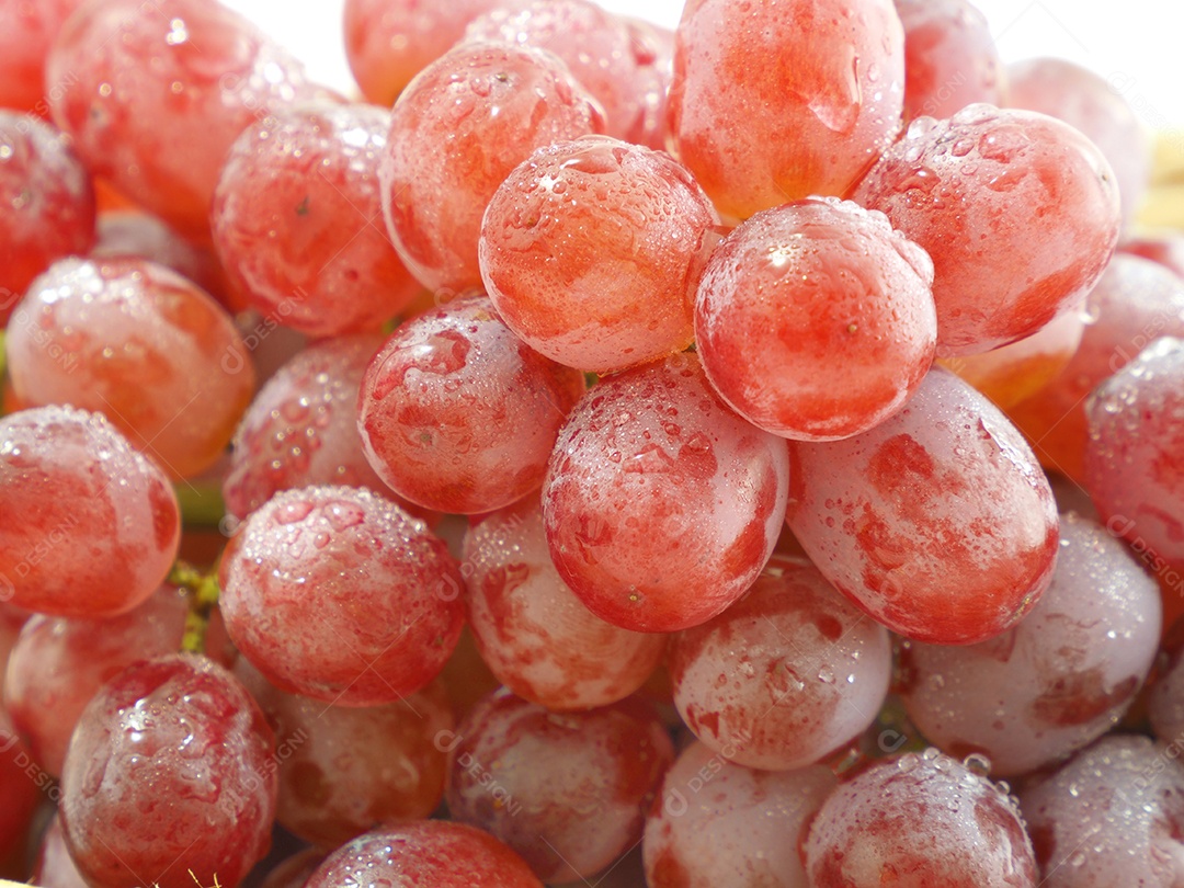 Cachos de uvas deliciosa.