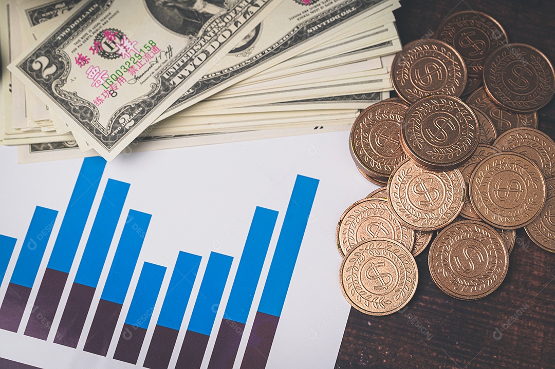 Conceito de economia de investimento, estoque, renda, lucro do negócio