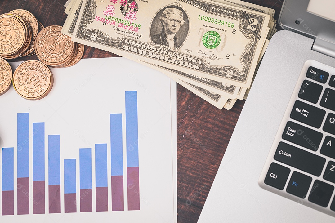 Conceito de economia de investimento, estoque, renda, lucro do negócio