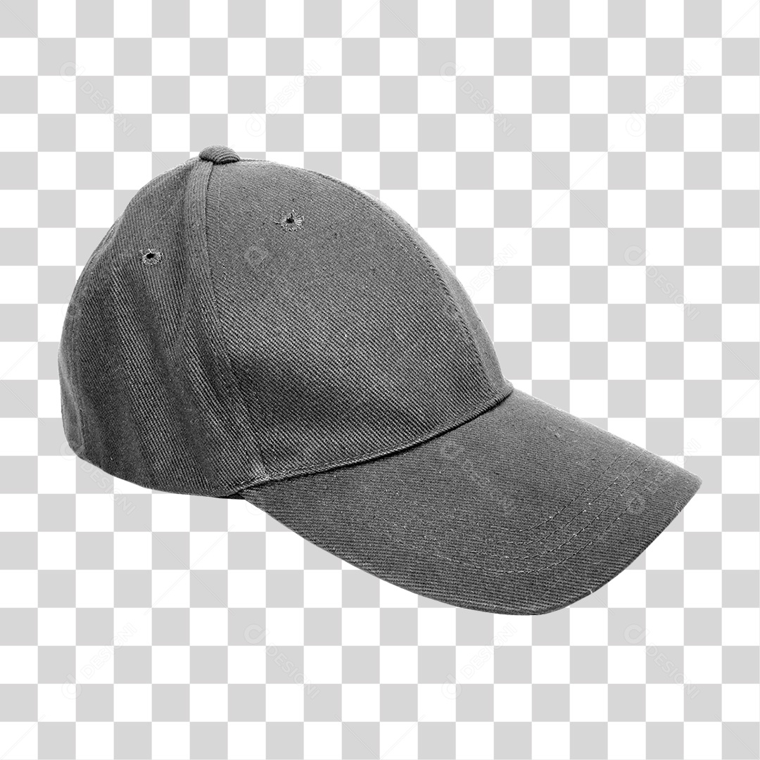 Boné Preto PNG Transparente