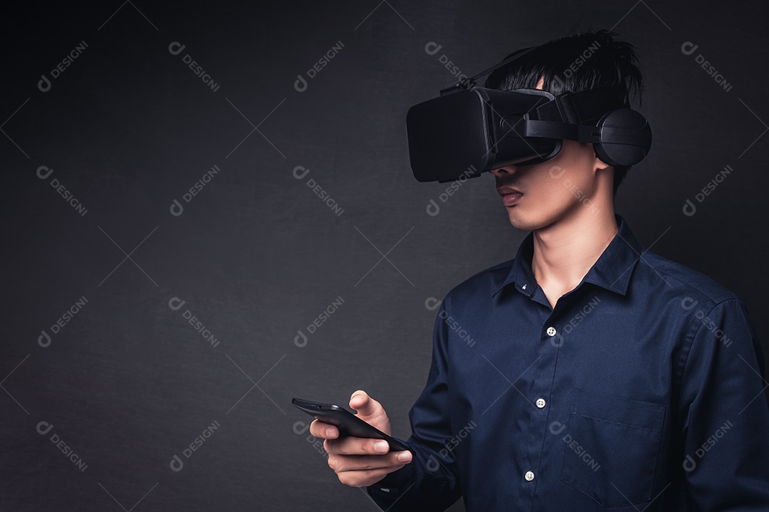 Tecnologia on-line do metaverso de conexão de óculos VR